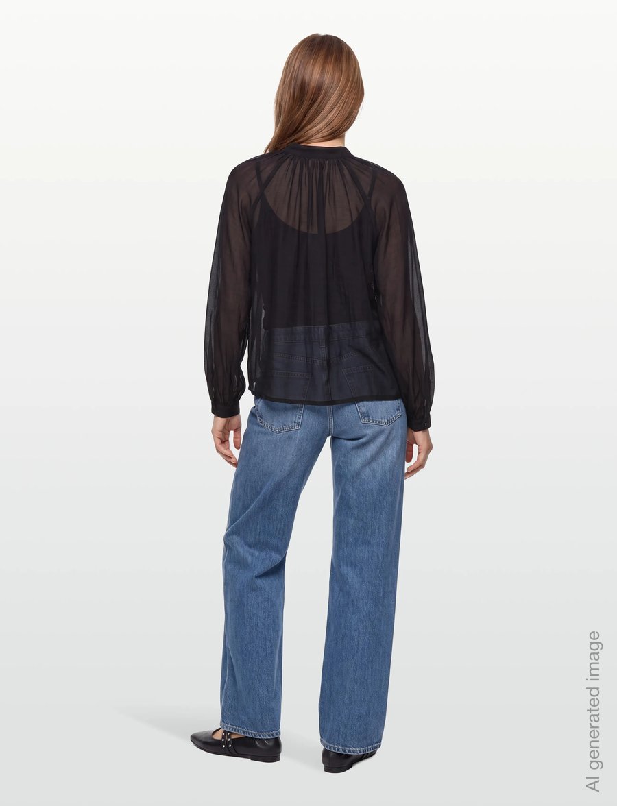 Copenhagen Muse - CMTILLY-BLOUSE - langärmelige blusen - black - 5