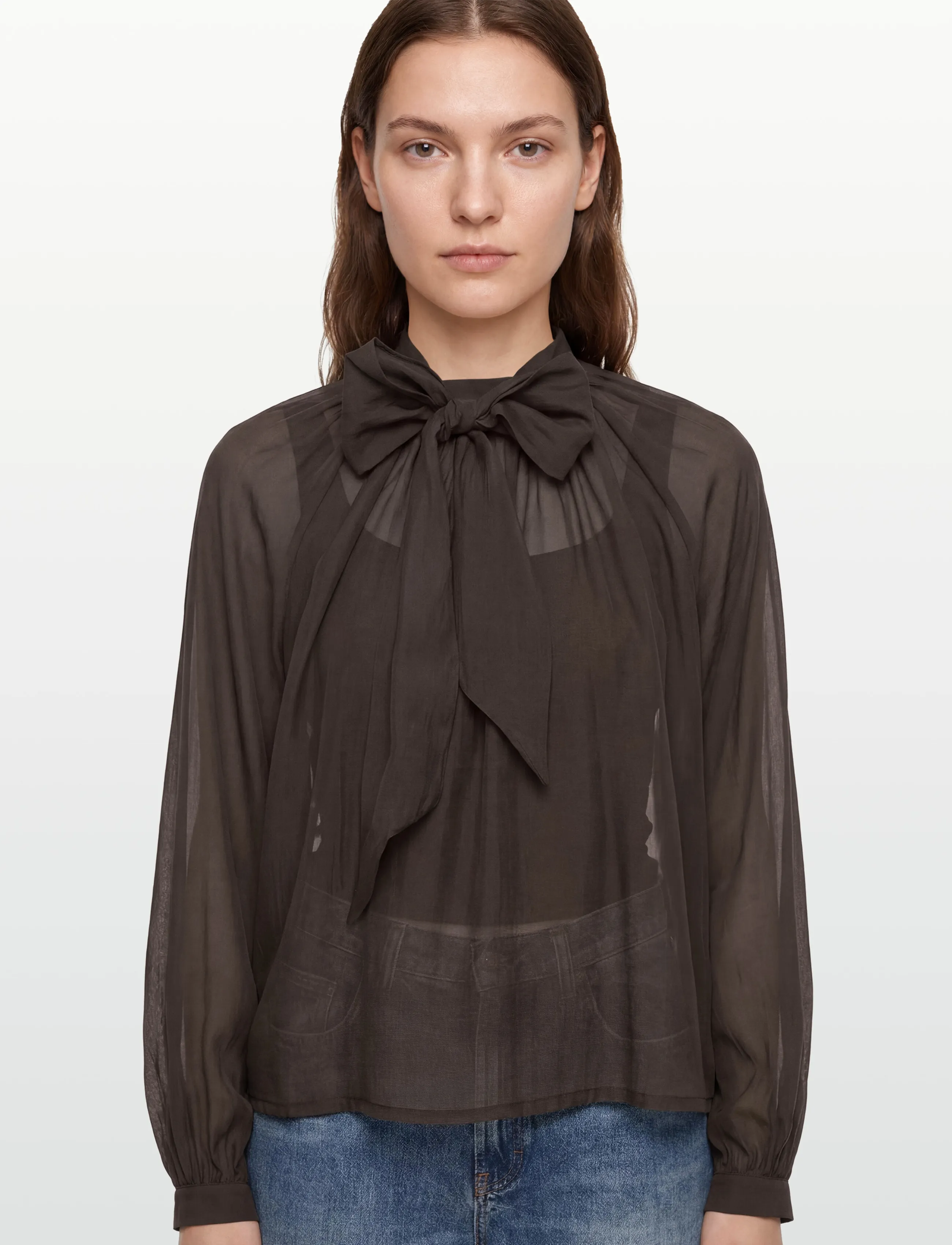 Copenhagen Muse - CMTILLY-BLOUSE - langärmelige blusen - mulch - 3