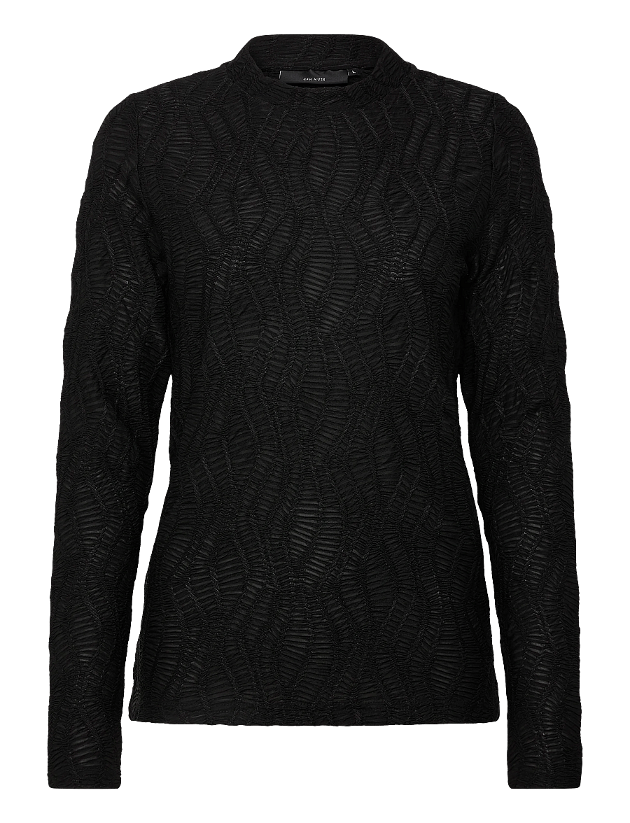 Copenhagen Muse - CMJERI-BLOUSE - langärmelige blusen - black - 1