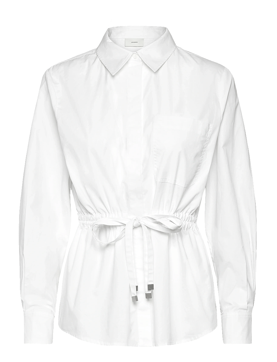 Copenhagen Muse - CMCRIPS-SHIRT - chemises à manches longues - bright white - 0