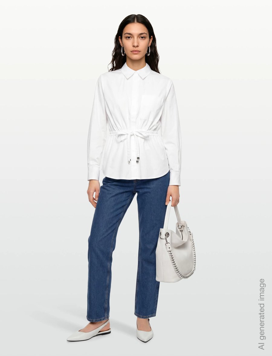 Copenhagen Muse - CMCRIPS-SHIRT - pikkade varrukatega särgid - bright white - 0