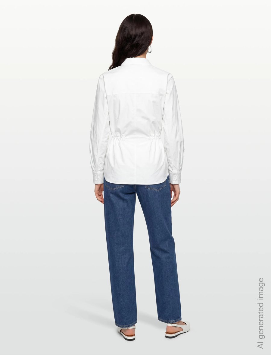 Copenhagen Muse - CMCRIPS-SHIRT - pikkade varrukatega särgid - bright white - 4