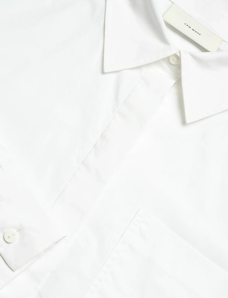 Copenhagen Muse - CMCRIPS-SHIRT - långärmade skjortor - bright white - 2