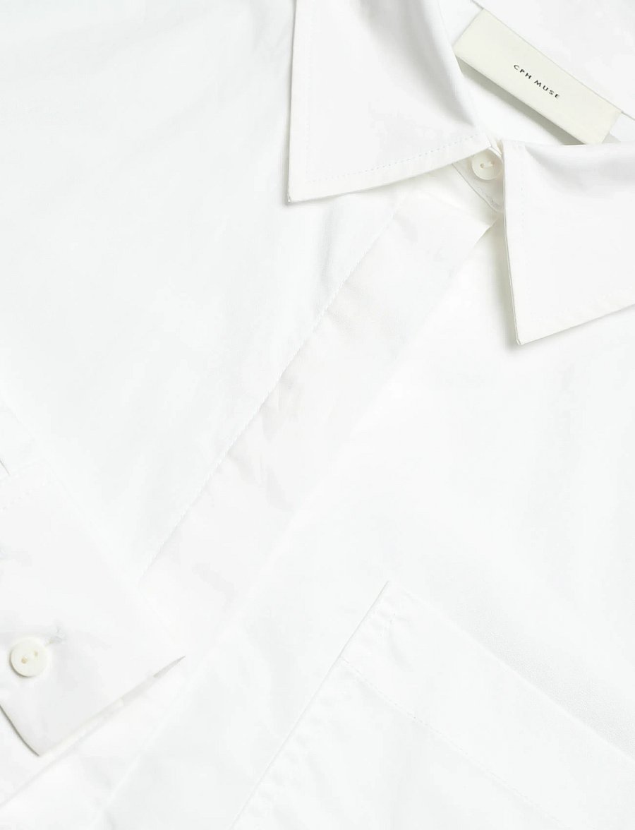 Copenhagen Muse - CMCRIPS-SHIRT - chemises à manches longues - bright white - 2