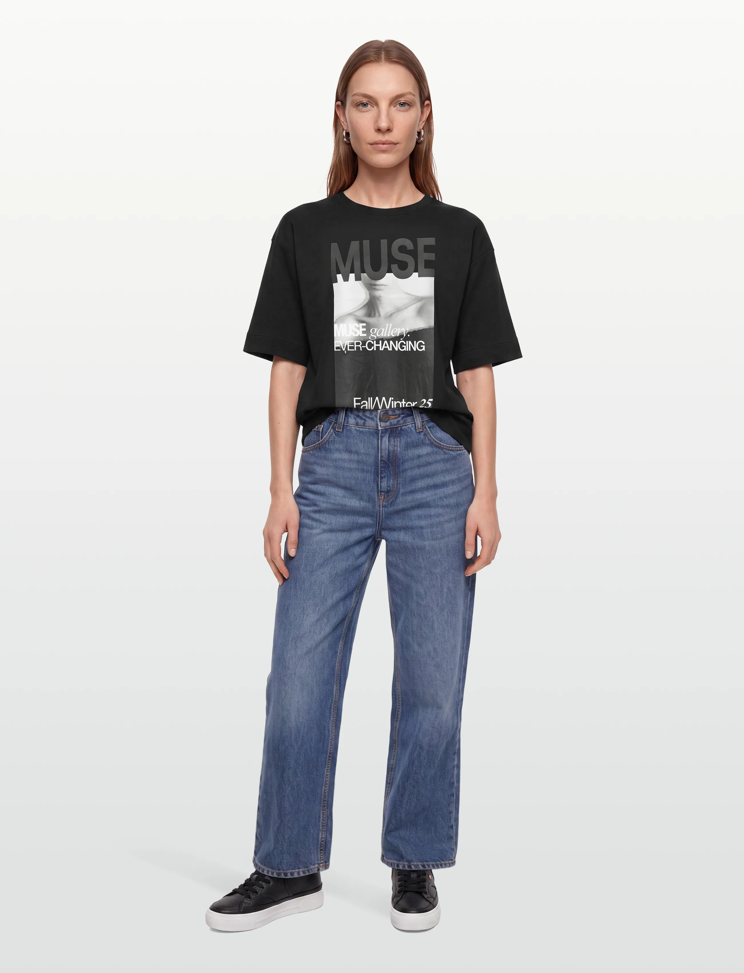 Copenhagen Muse Cmmuse-Tee, L, T-shirts & Oberteile, Schwarz - Short-sleeved, Frauen