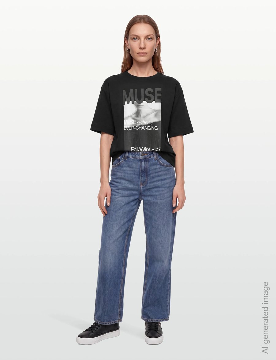 Copenhagen Muse - CMMUSE-TEE - t-shirts - black - 0