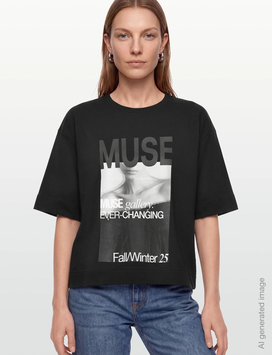 Copenhagen Muse - CMMUSE-TEE - t-shirts - black - 3