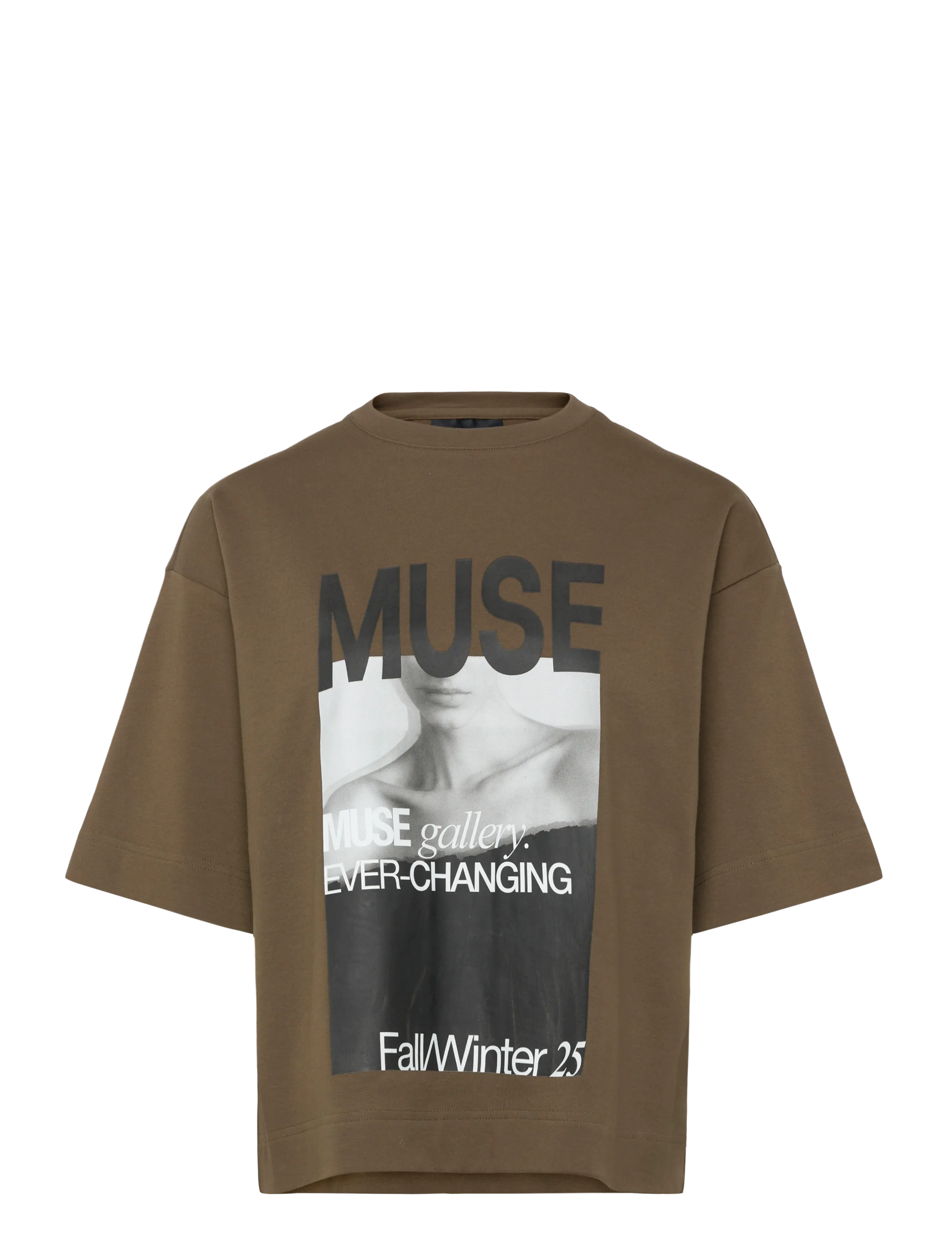 COPENHAGEN MUSE Cmmuse-Tee Khaki - XS - Damen