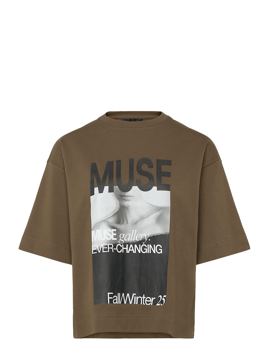 Copenhagen Muse - CMMUSE-TEE - t-shirts - dark olive - 0