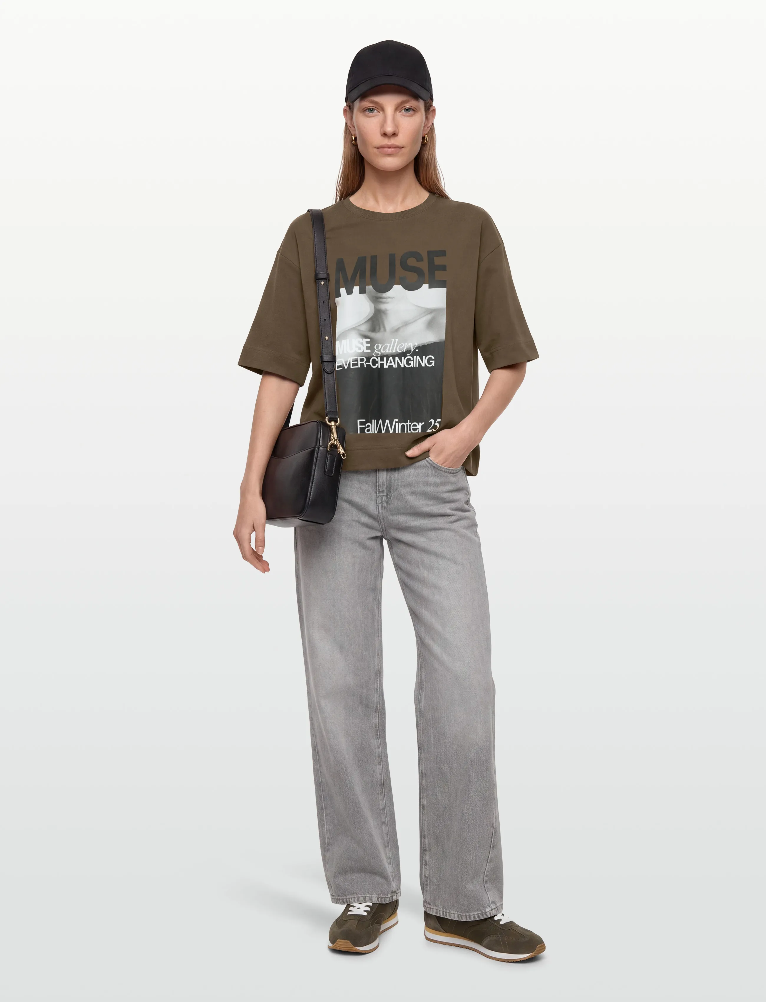 Copenhagen Muse Cmmuse-Tee, S, T-shirts & Oberteile, Khakigrün - Short-sleeved, Frauen
