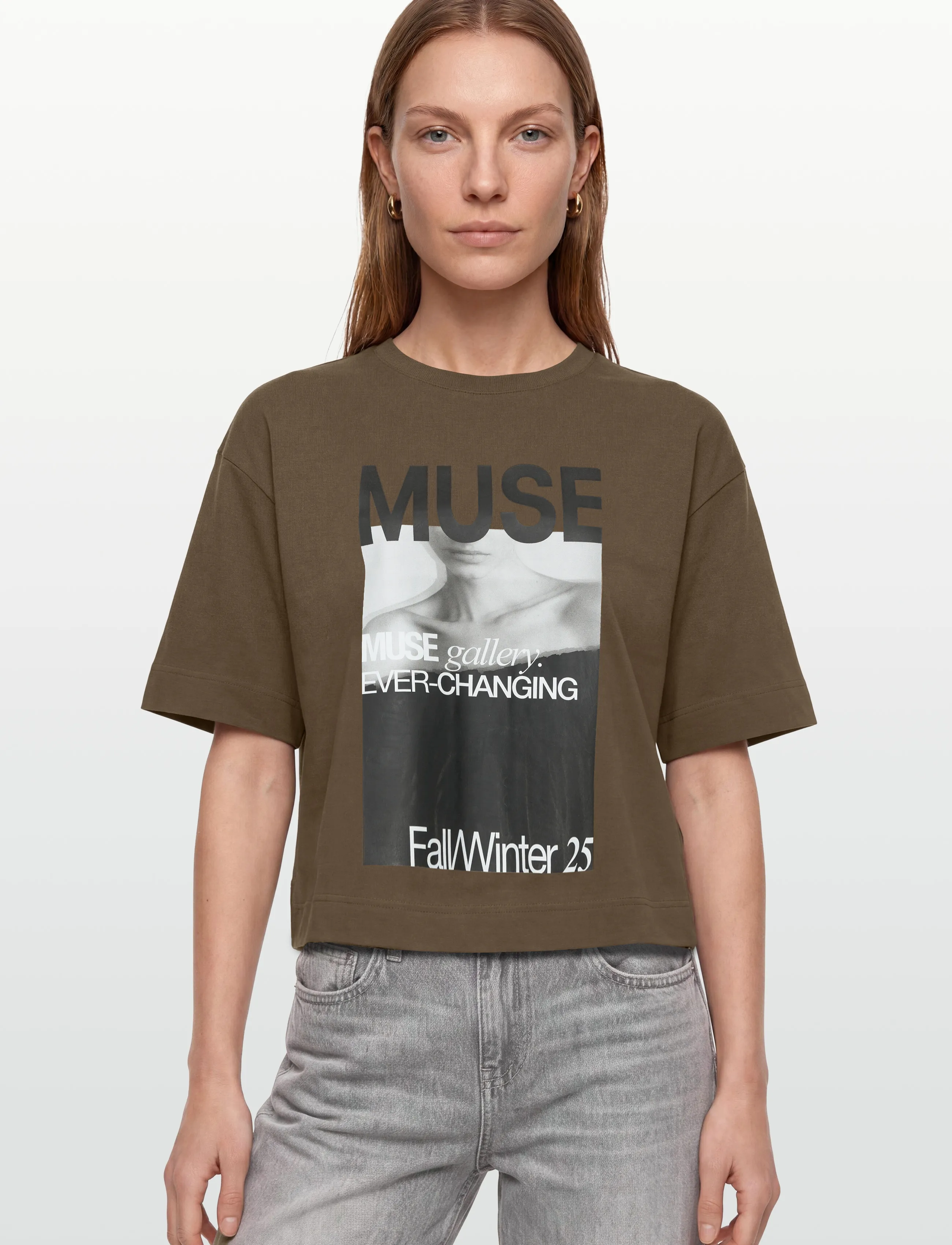 Copenhagen Muse - CMMUSE-TEE - t-shirts & tops - dark olive - 3