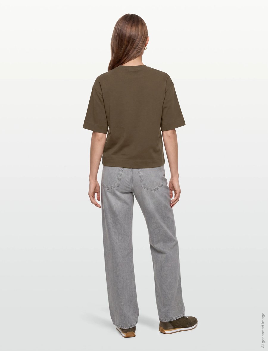 Copenhagen Muse - CMMUSE-TEE - t-shirts - dark olive - 4