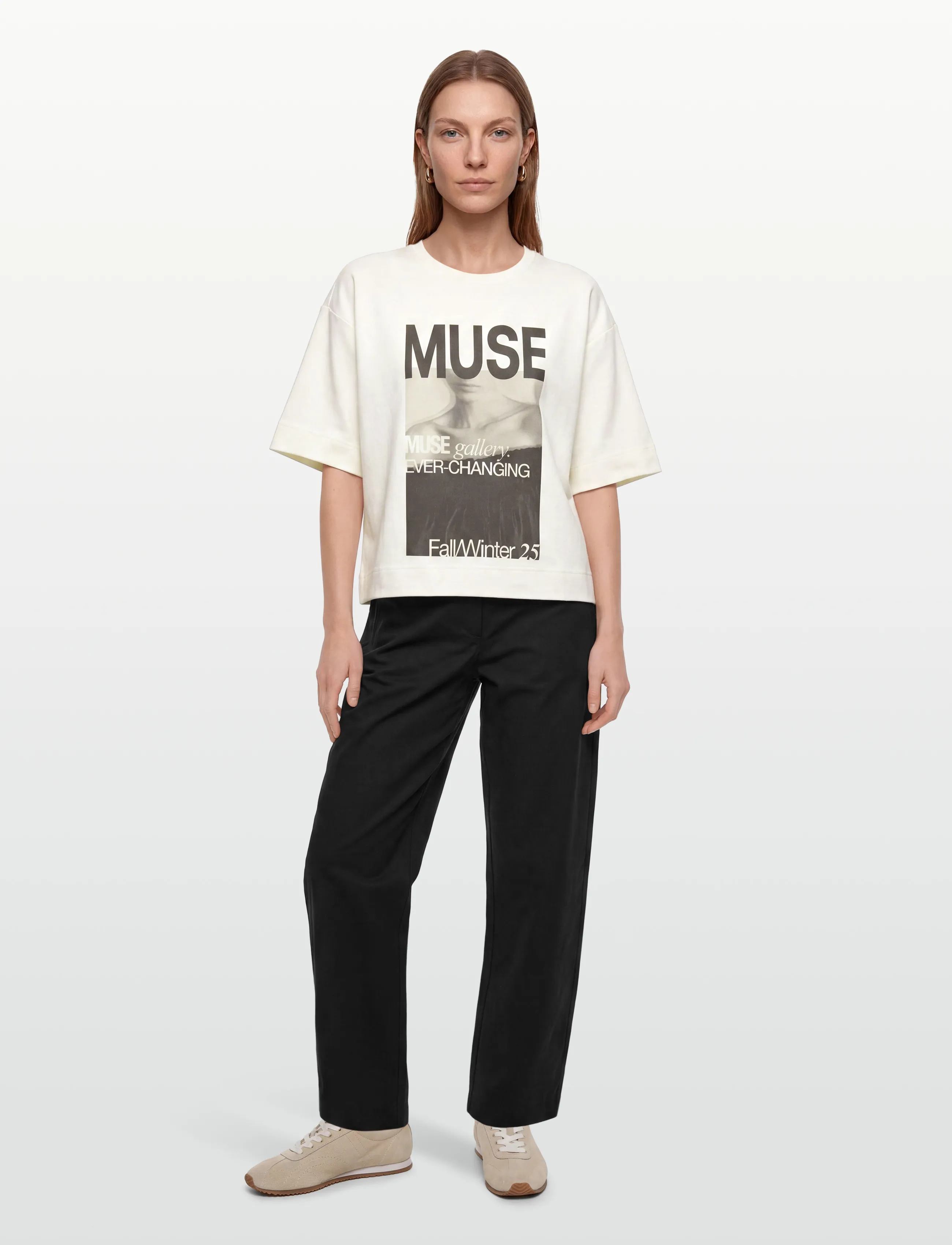 Copenhagen Muse Cmmuse-Tee, XL, T-shirts & Oberteile, Weiß - Short-sleeved, Frauen