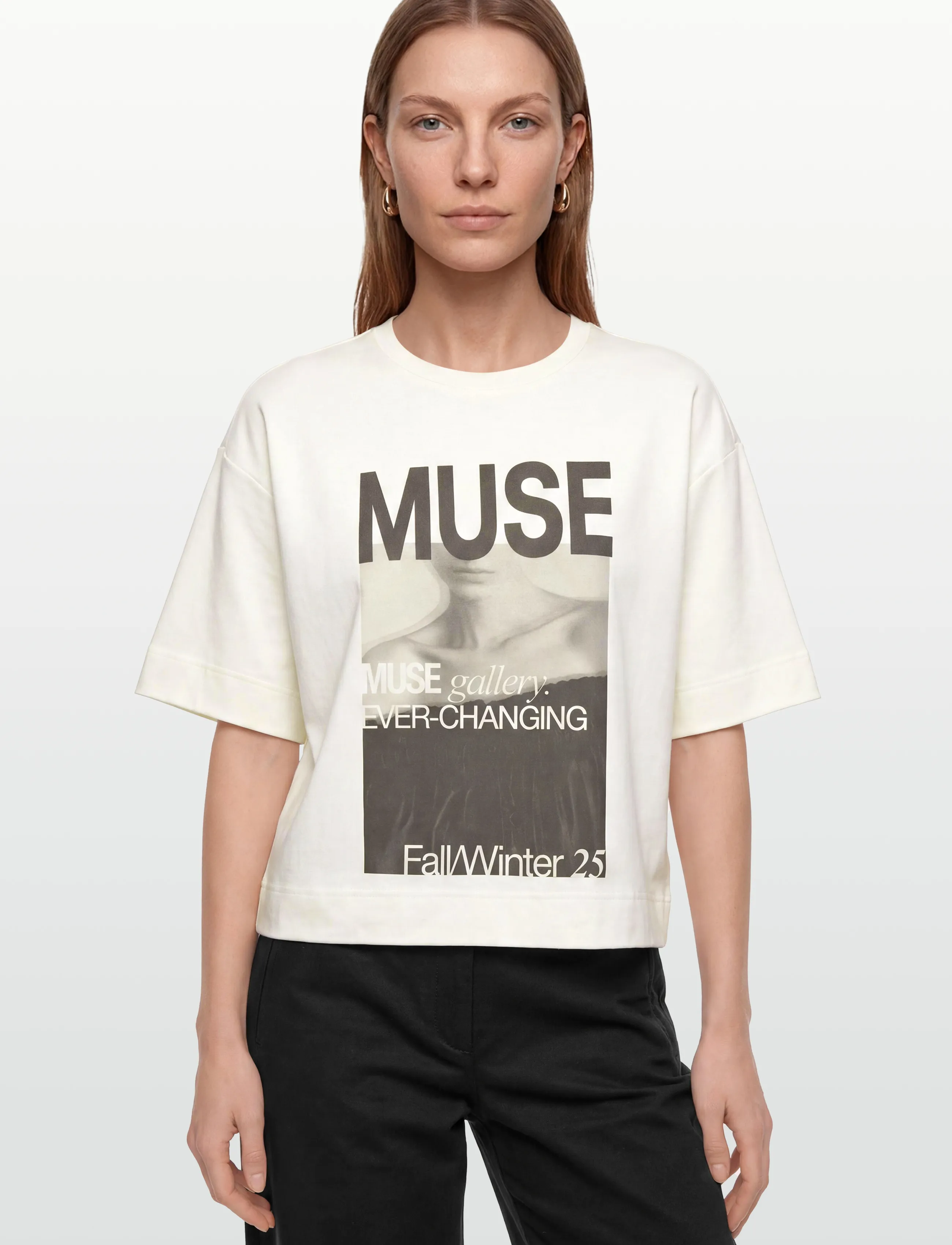 Copenhagen Muse - CMMUSE-TEE - t-shirts & tops - jet stream - 3