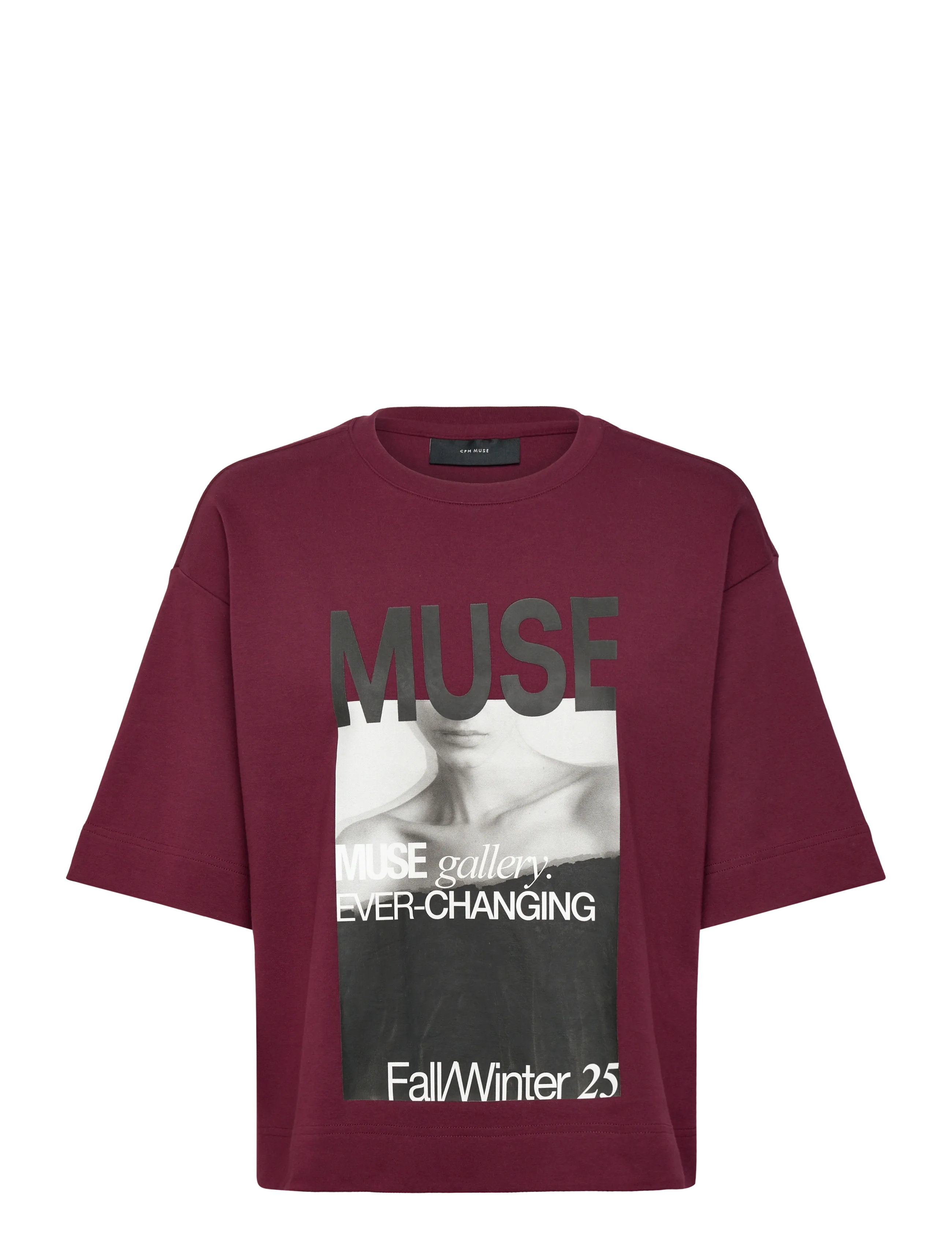 COPENHAGEN MUSE Cmmuse-Tee Burgundy - L - Damen