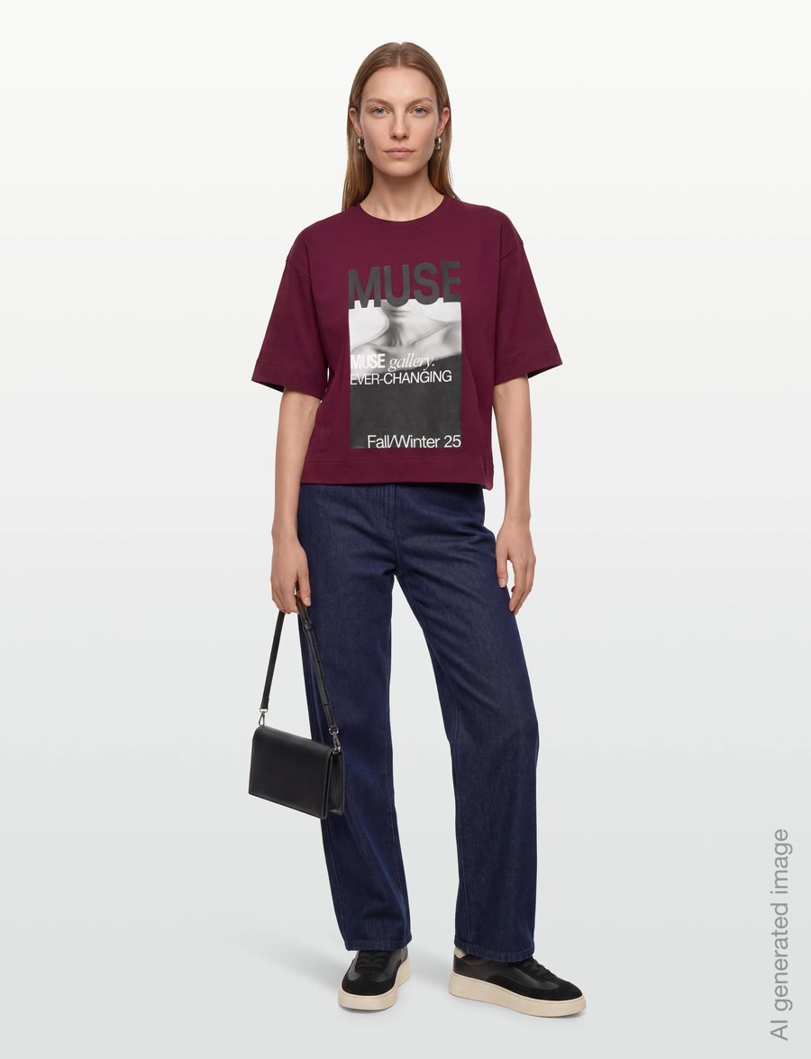 Copenhagen Muse - CMMUSE-TEE - t-shirts - windsor wine - 0