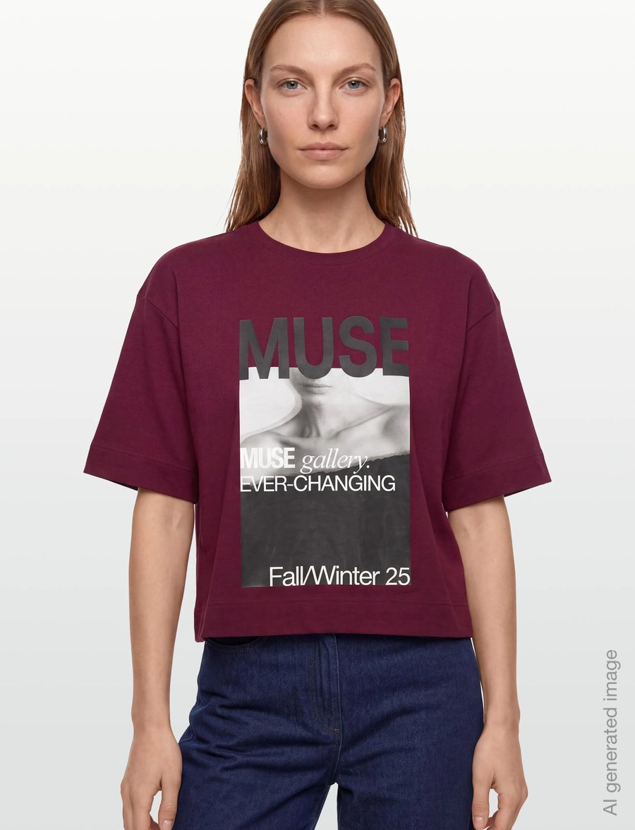 Copenhagen Muse - CMMUSE-TEE - t-shirts - windsor wine - 3