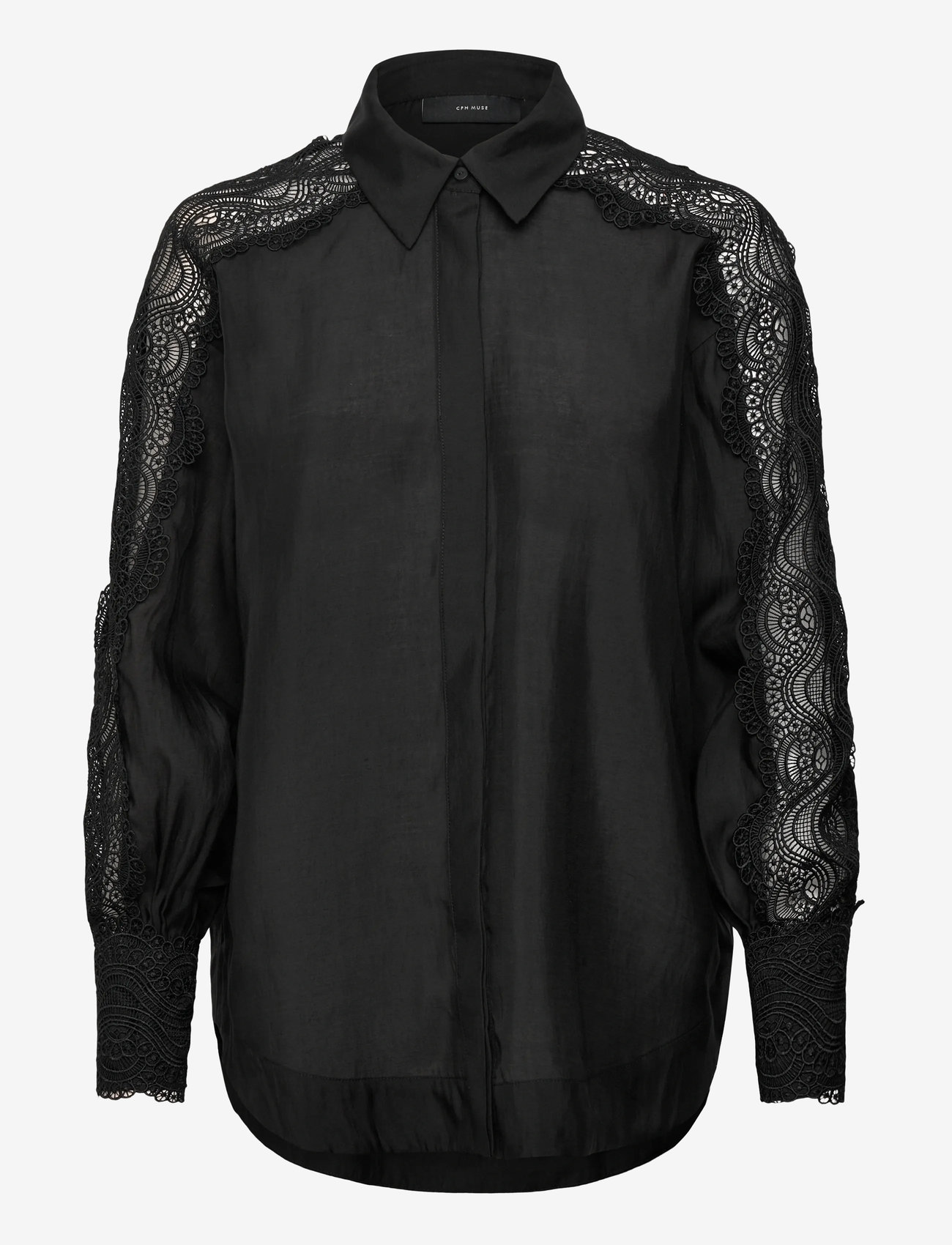 Copenhagen Muse - CMMOLLY-SHIRT - langärmlige hemden - black - 0