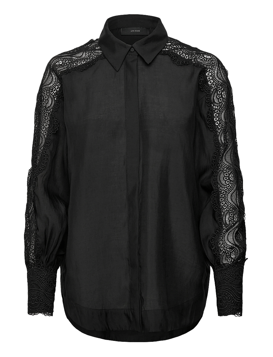 Copenhagen Muse - CMMOLLY-SHIRT - chemises à manches longues - black - 0