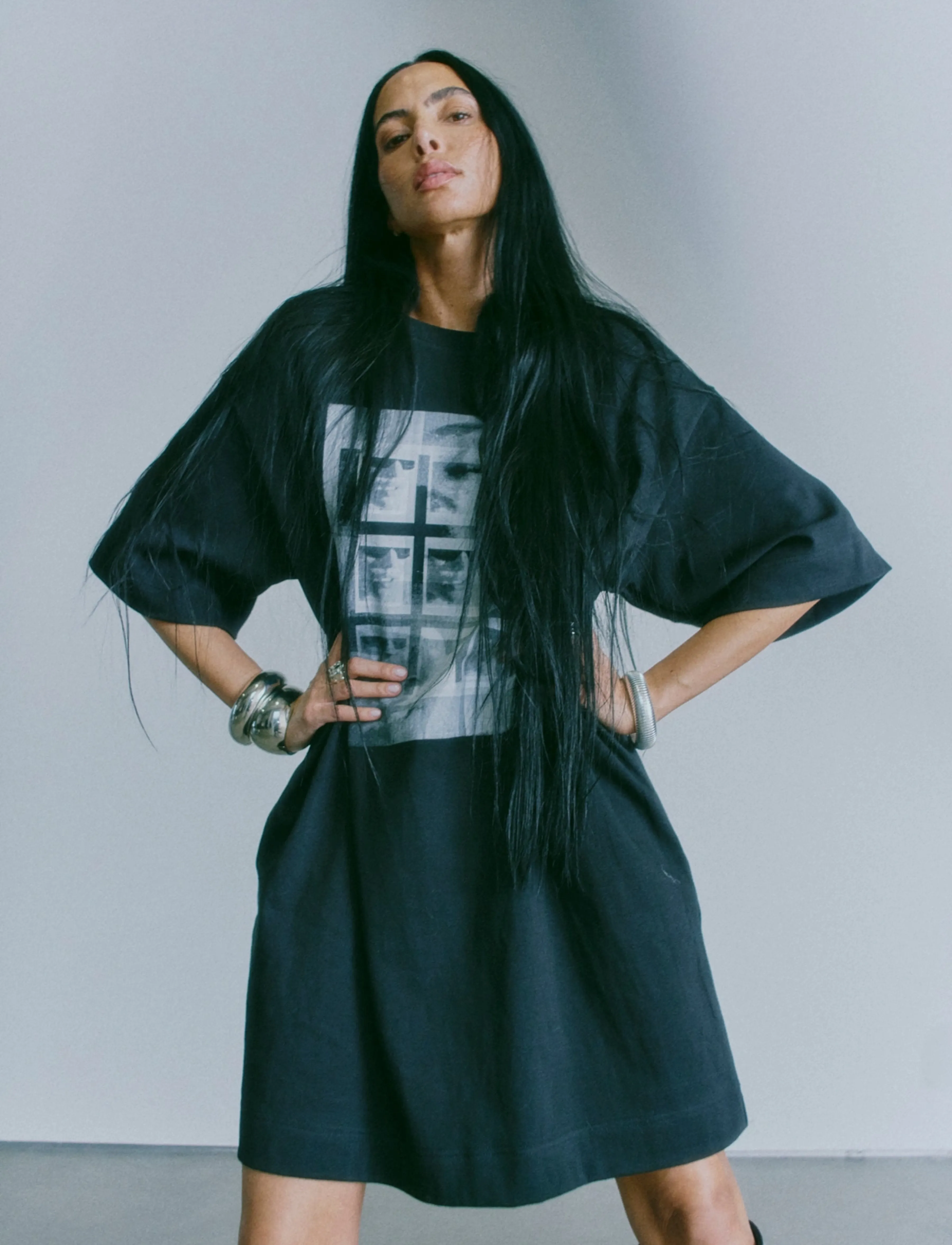 Copenhagen Muse CMMUSE-DRESS - T-Shirt-Kleider - BLACK / black