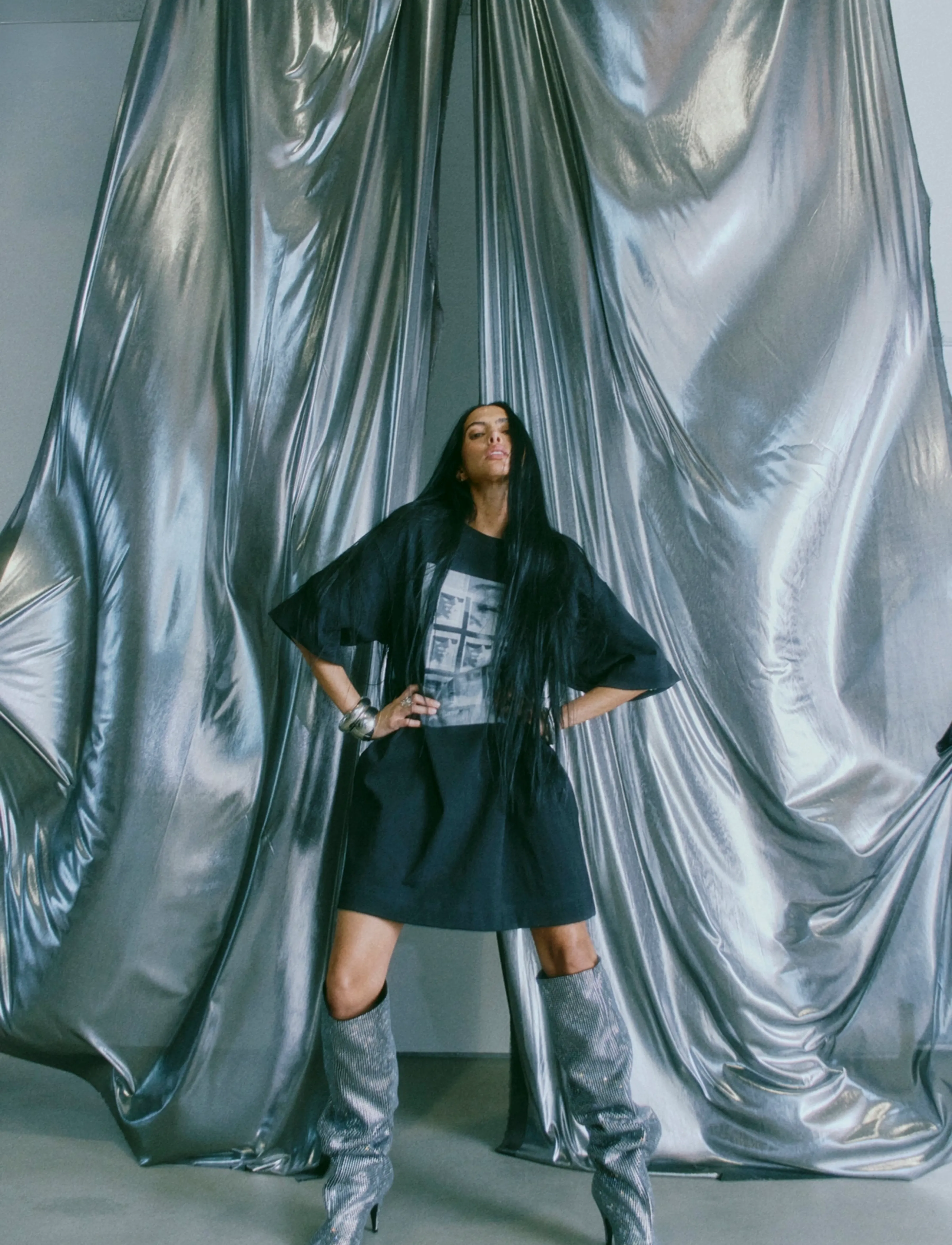 Copenhagen Muse - CMMUSE-DRESS - robes t-shirt - black - 3