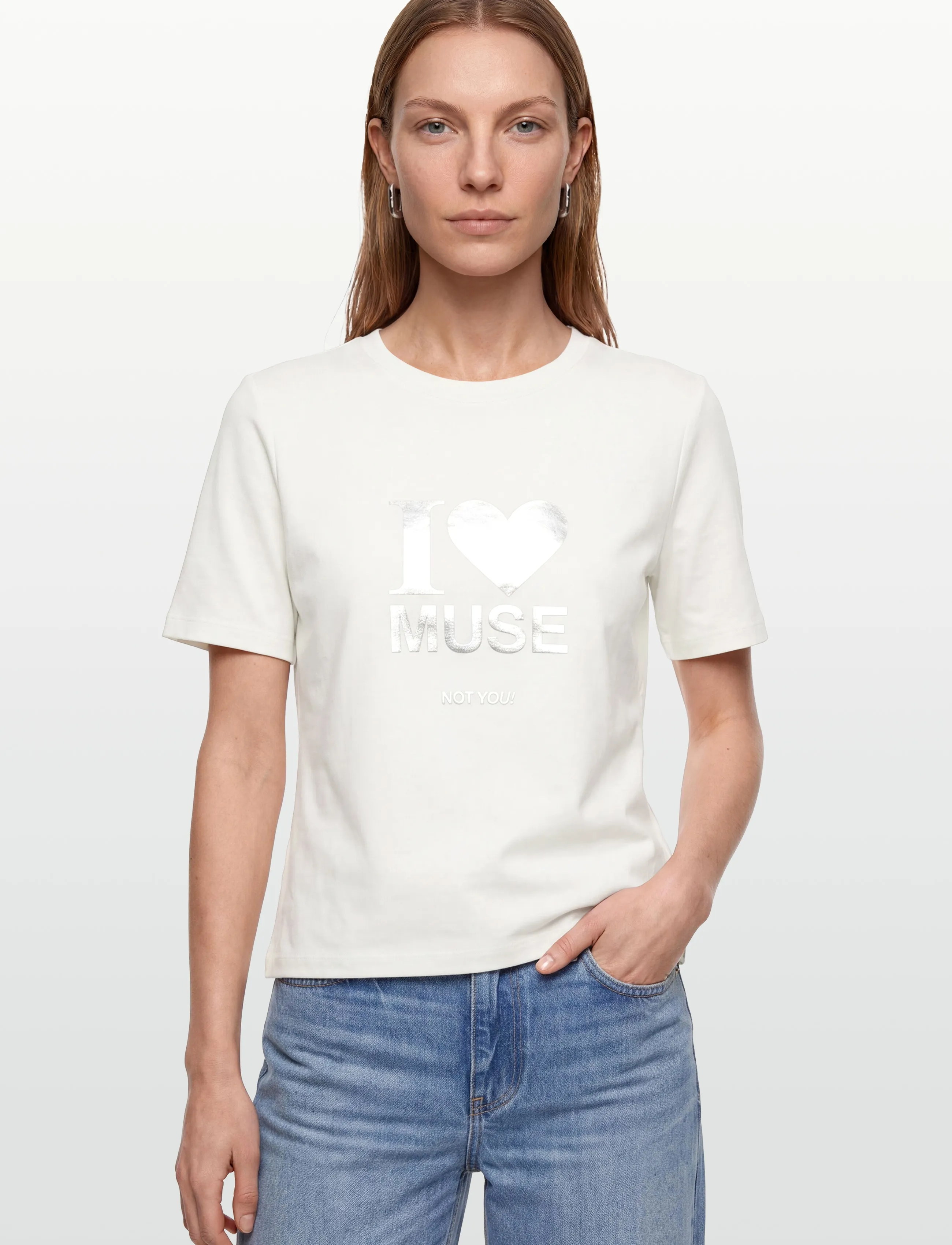Copenhagen Muse - CMMUSE-TEE - t-shirts & tops - jet stream - 3