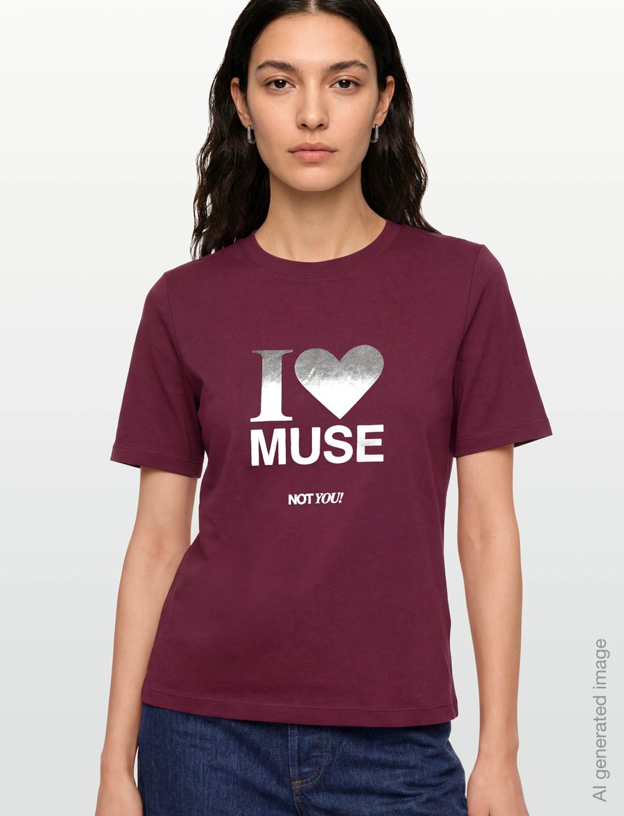 Copenhagen Muse - CMMUSE-TEE - t-shirts - windsor wine - 3
