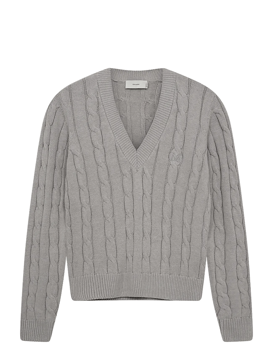 Copenhagen Muse - CMKOTOM-PULLOVER - jumpers - light grey melange - 0
