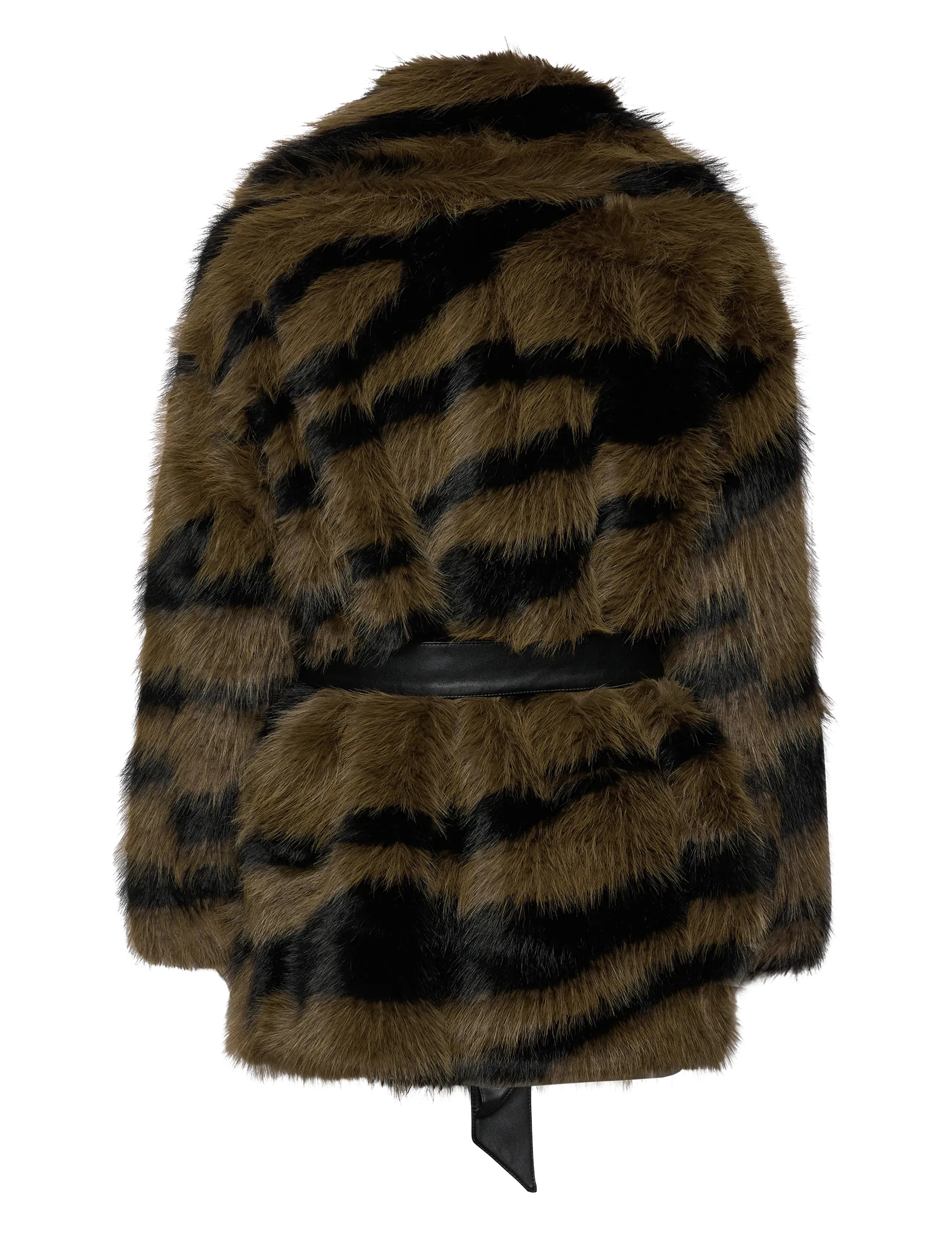 Copenhagen Muse - CMPLUSHY-JACKET is a jacket in a preimum faux fur material that combines warmth - kunstpelz - dark olive w. black - 2