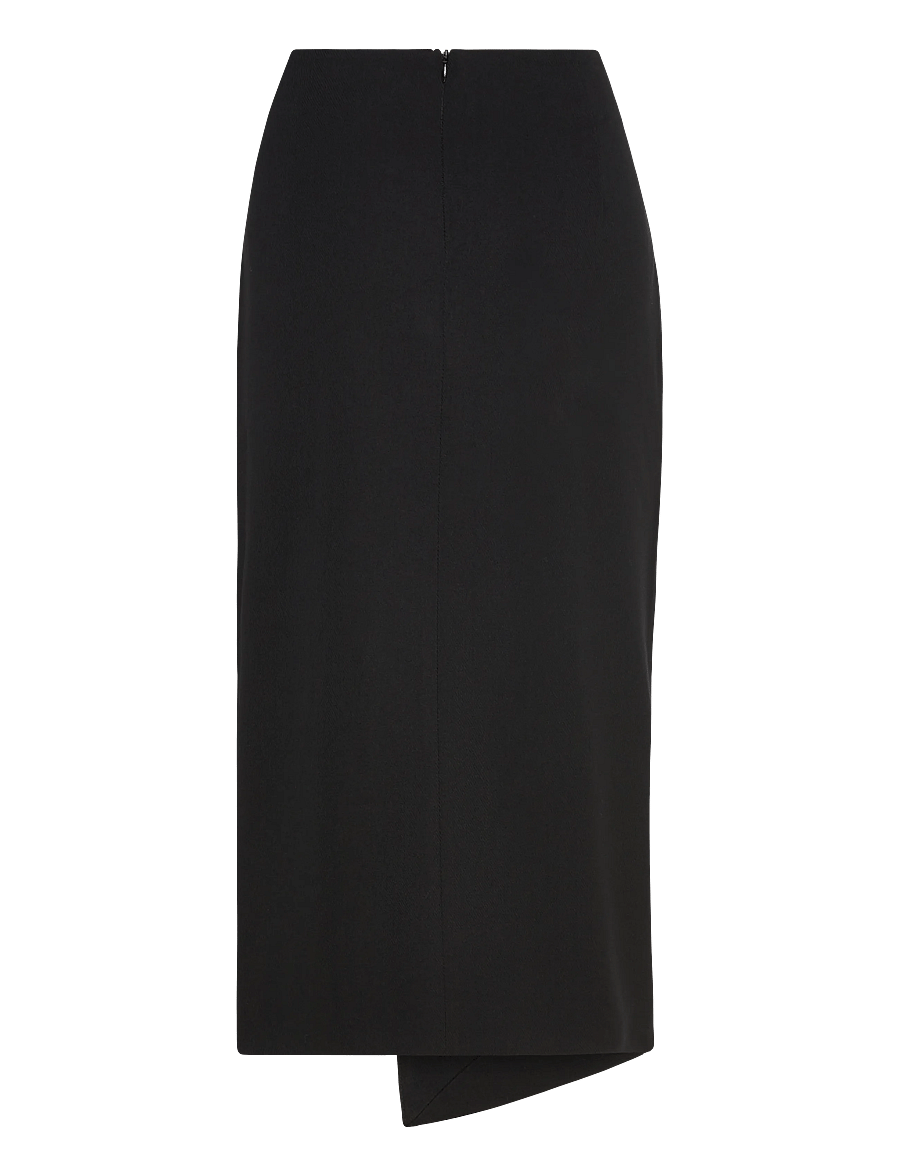 Copenhagen Muse - CMTAILOR-SKIRT is a wrap skirt in a premium material with a concealed back zip f - jupes portefeuille - black - 1