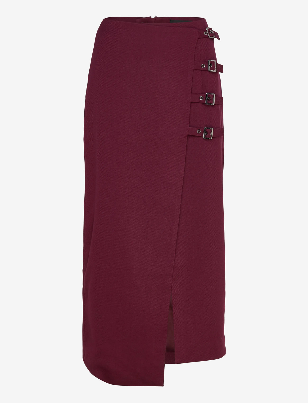 Copenhagen Muse - CMTAILOR-SKIRT is a wrap skirt in a premium material with a concealed back zip f - slå-om-nederdele - windsor wine - 1