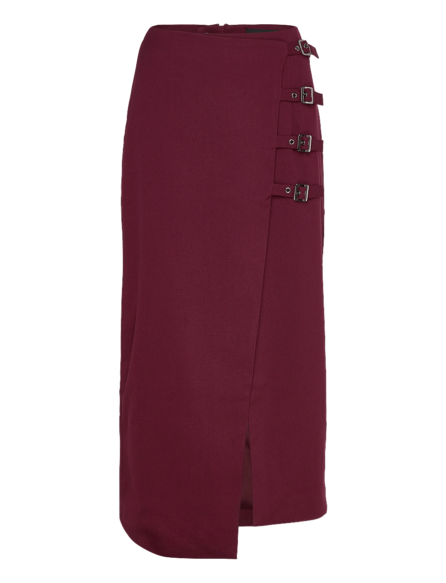 Copenhagen Muse - CMTAILOR-SKIRT is a wrap skirt in a premium material with a concealed back zip f - wickelröcke - windsor wine - 1