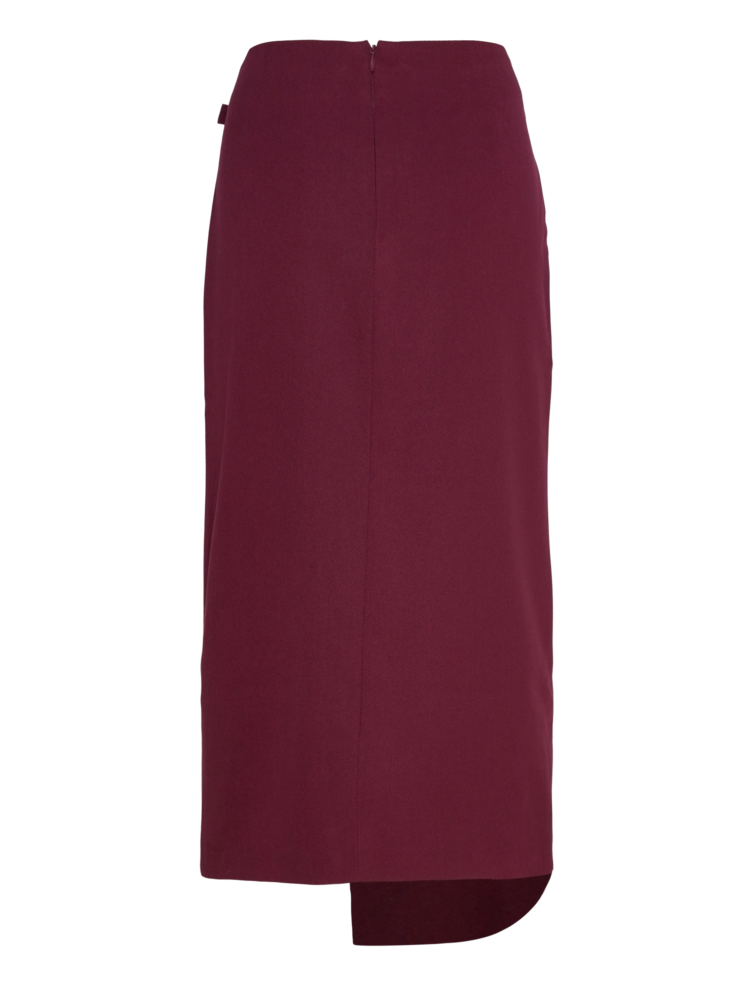Copenhagen Muse - CMTAILOR-SKIRT is a wrap skirt in a premium material with a concealed back zip f - slå-om-nederdele - windsor wine - 2