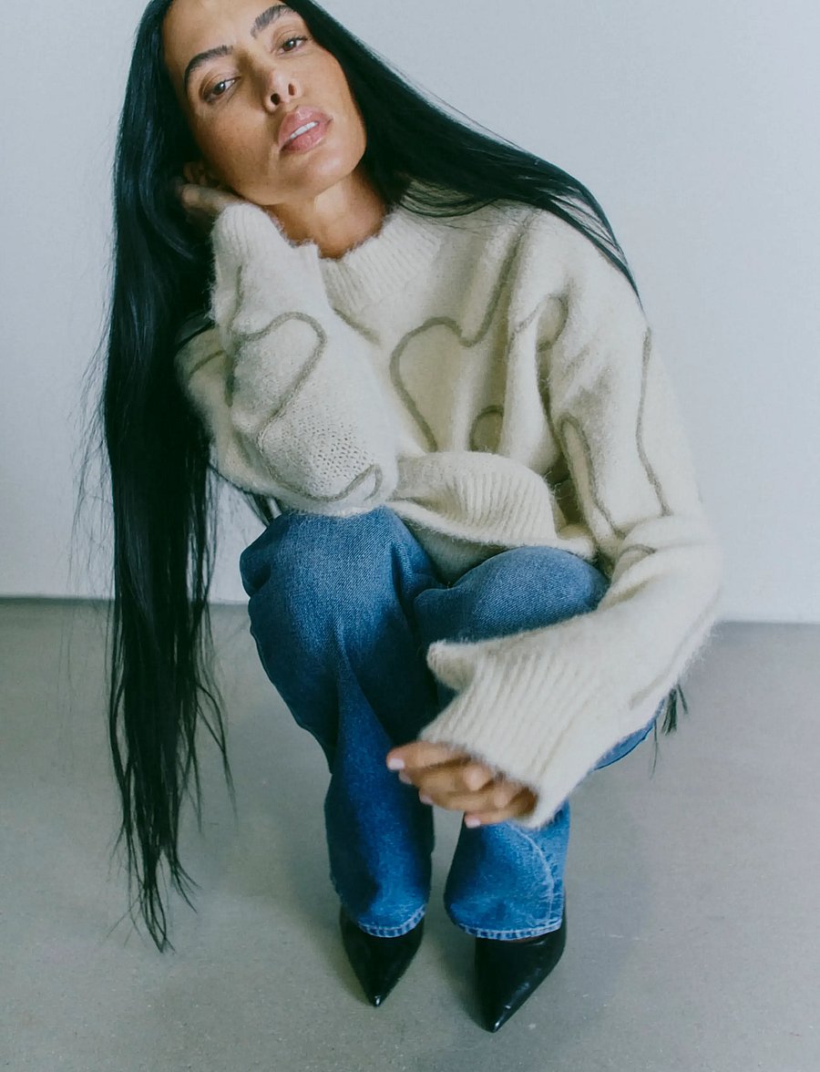 Copenhagen Muse - CMPELLA-PULLOVER - stickade tröjor - jet stream - 3