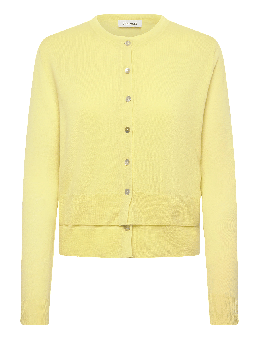 Copenhagen Muse - CMMARINO-CARDIGAN - strickjacken - citron - 1