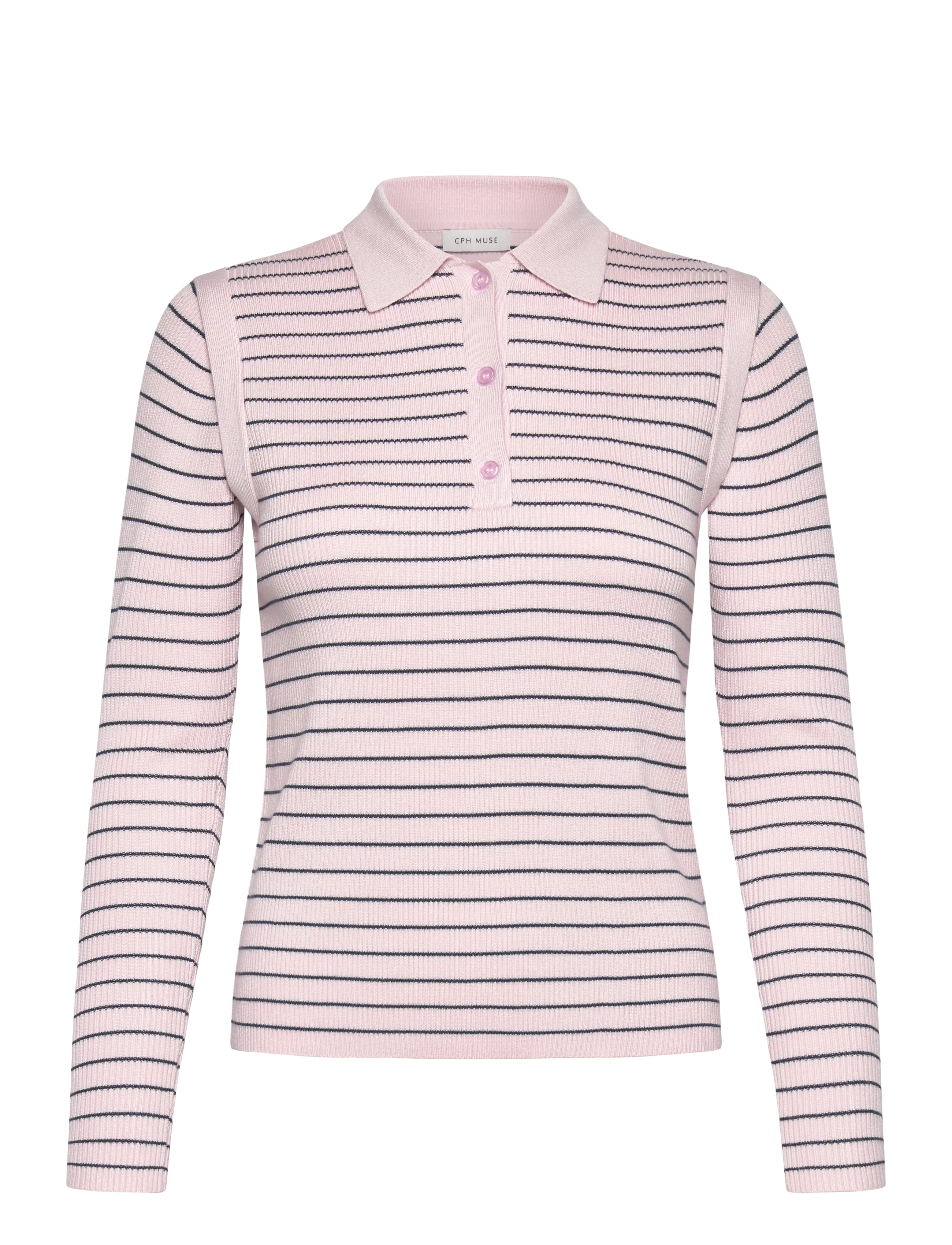 Copenhagen Muse CMVERAN-POLO - T-Shirts & Tops - ORCHID ICE / pink/rose