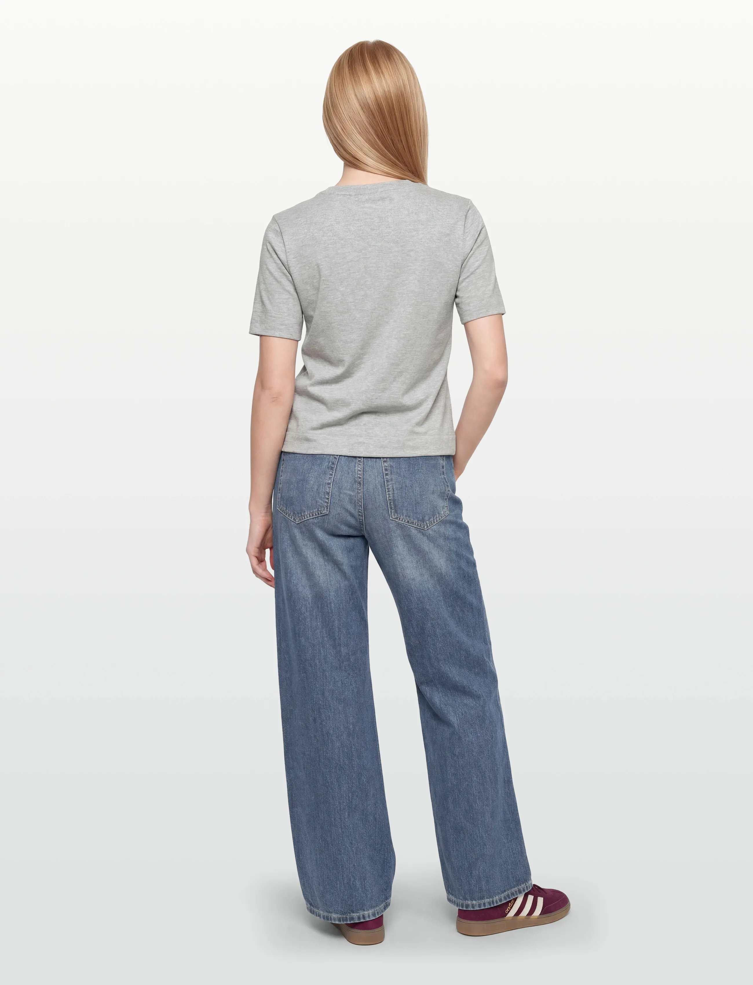 Copenhagen Muse - CMMUSE-TEE - marškinėliai - light grey melange w. black - 4