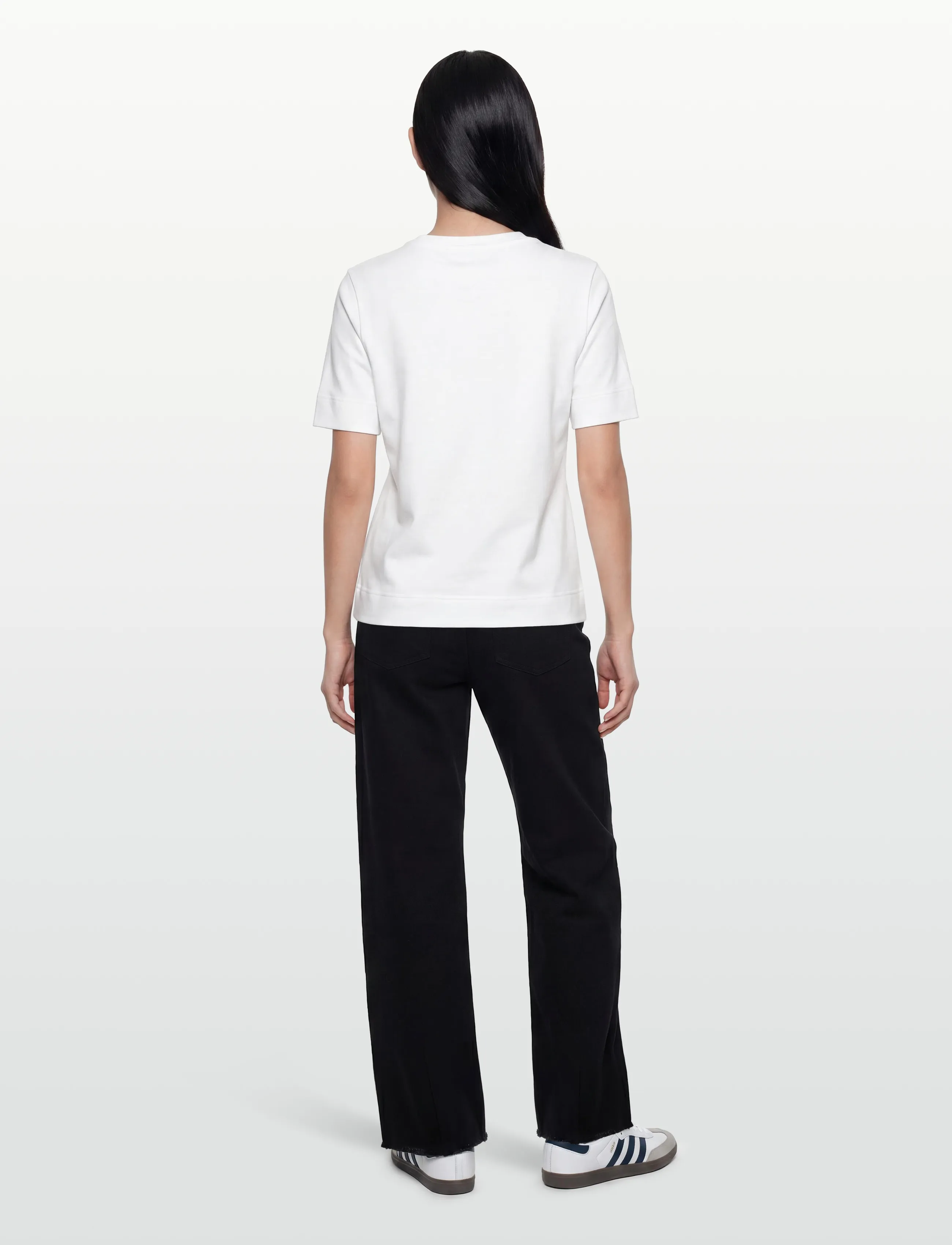 Copenhagen Muse - CMMUSE-TEE - t-shirts - bright white w. black - 4