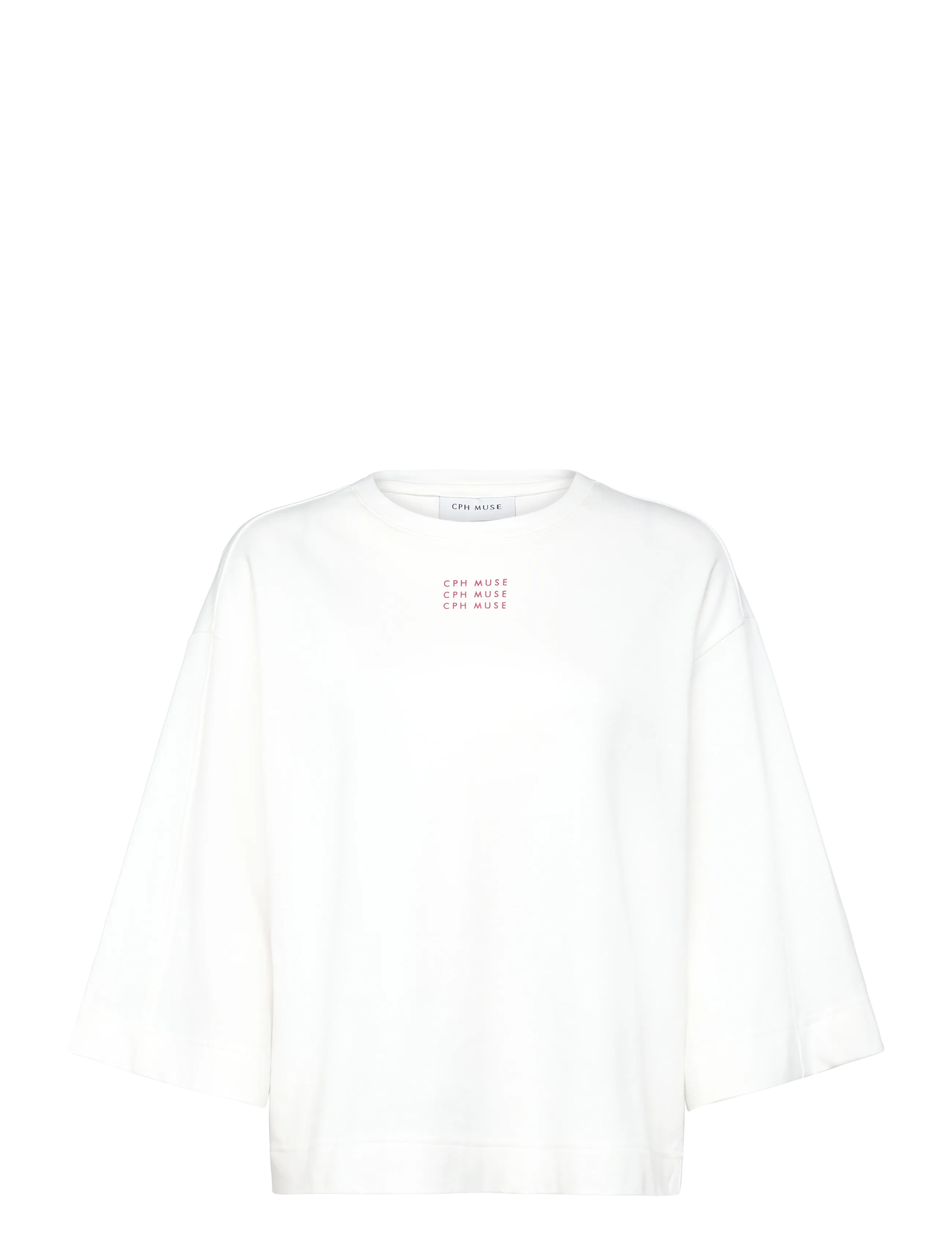 Copenhagen Muse CMMUSE-TEE - Kleidung - JET STREAM W. GOJI BERRY / white