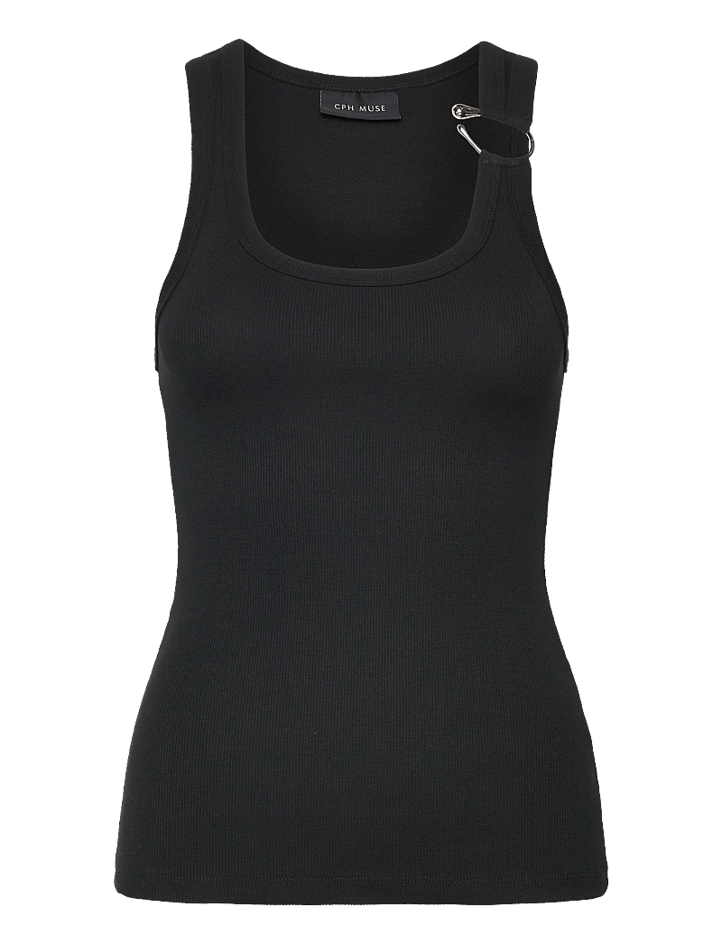 Copenhagen Muse - CMSIV-TOP - topid ja varrukateta alussärgid - black - 0