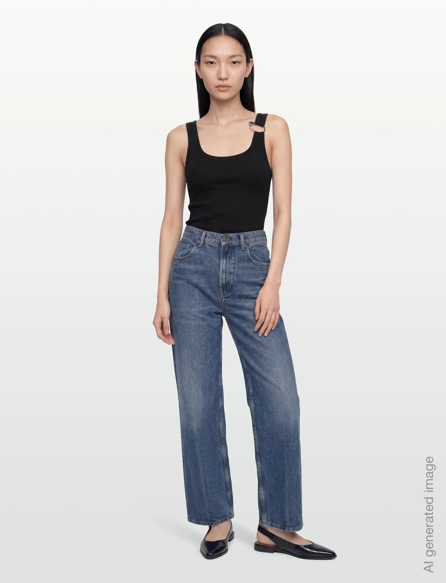 Copenhagen Muse - CMSIV-TOP - linnen - black - 0