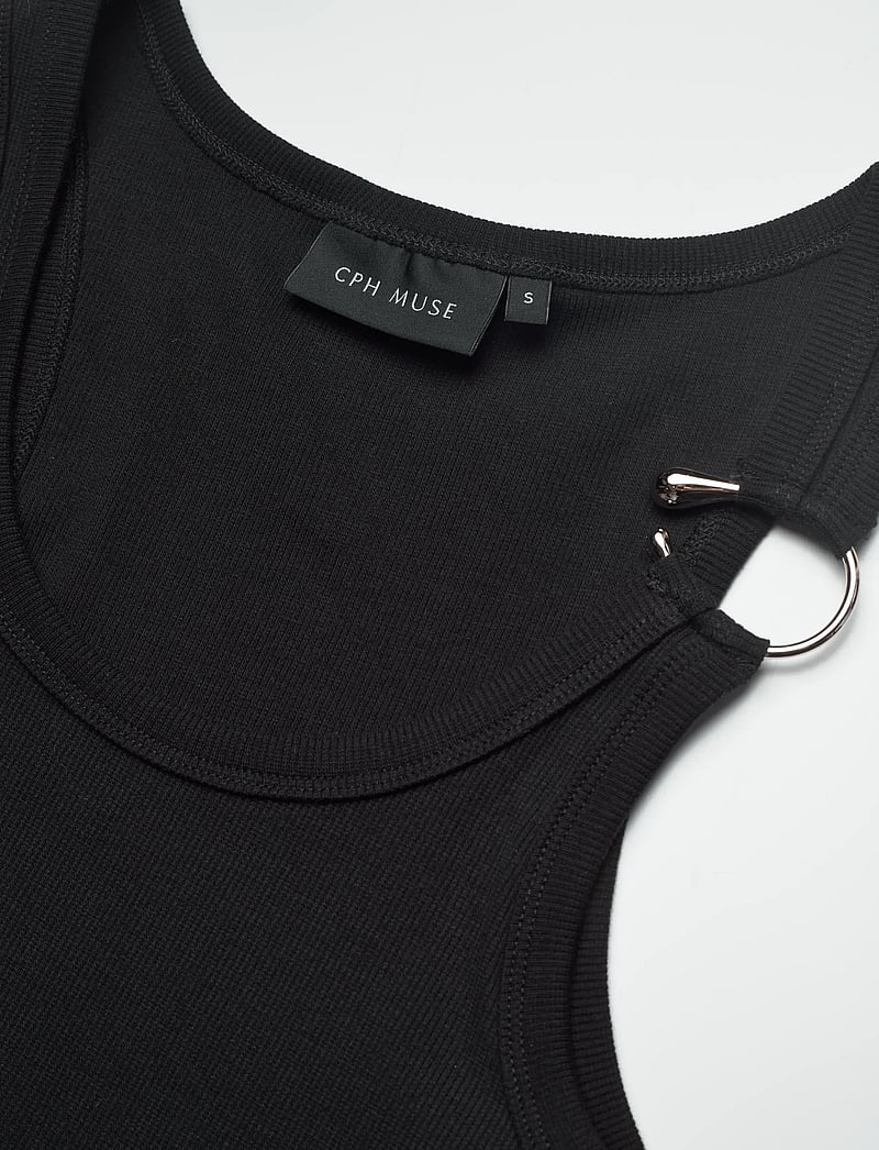 Copenhagen Muse - CMSIV-TOP - topid ja varrukateta alussärgid - black - 2