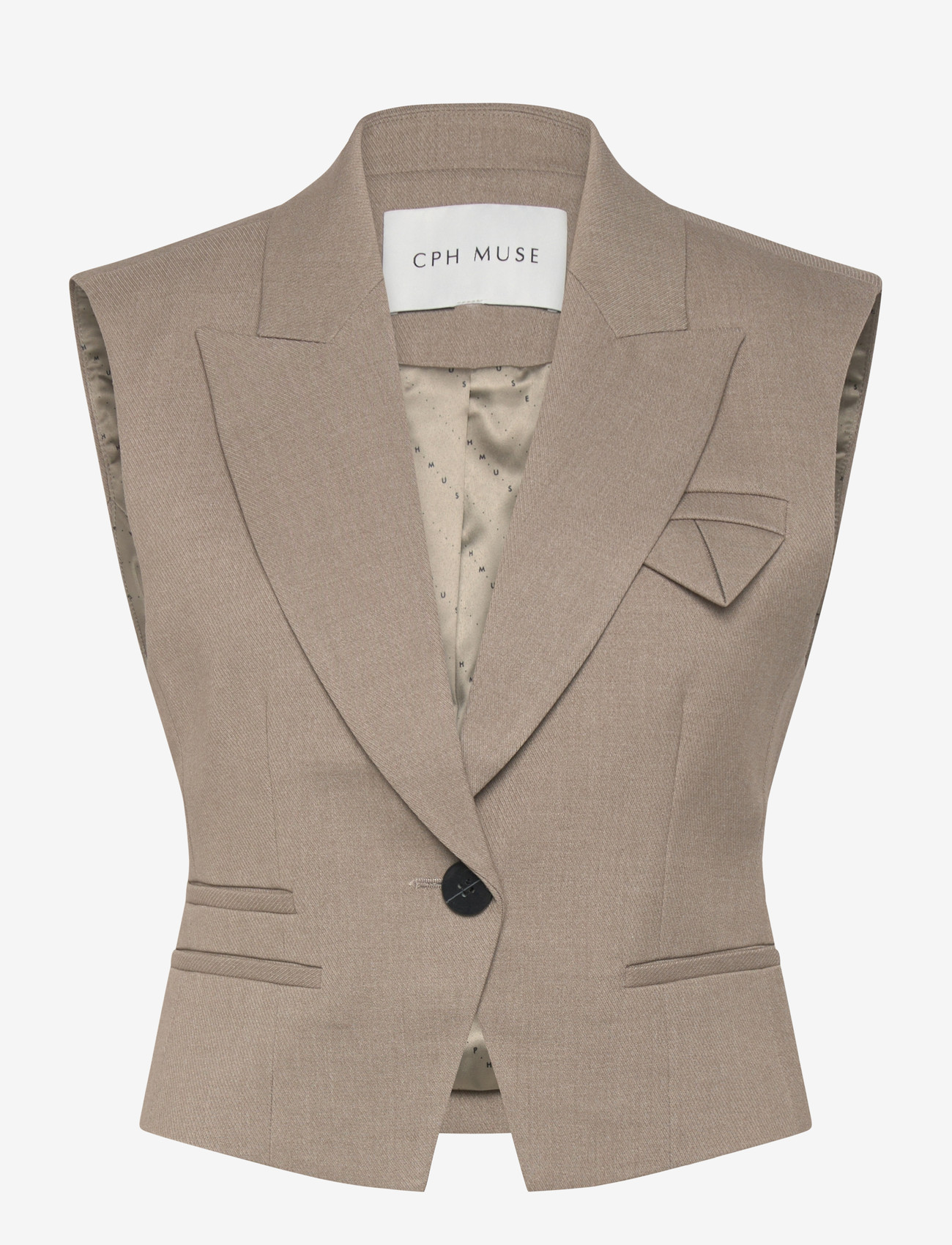 Copenhagen Muse - CMTAILOR-WAISTCOAT - veste - winter twig melange - 1