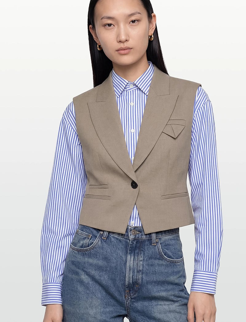 Copenhagen Muse - CMTAILOR-WAISTCOAT - veste - winter twig melange - 3