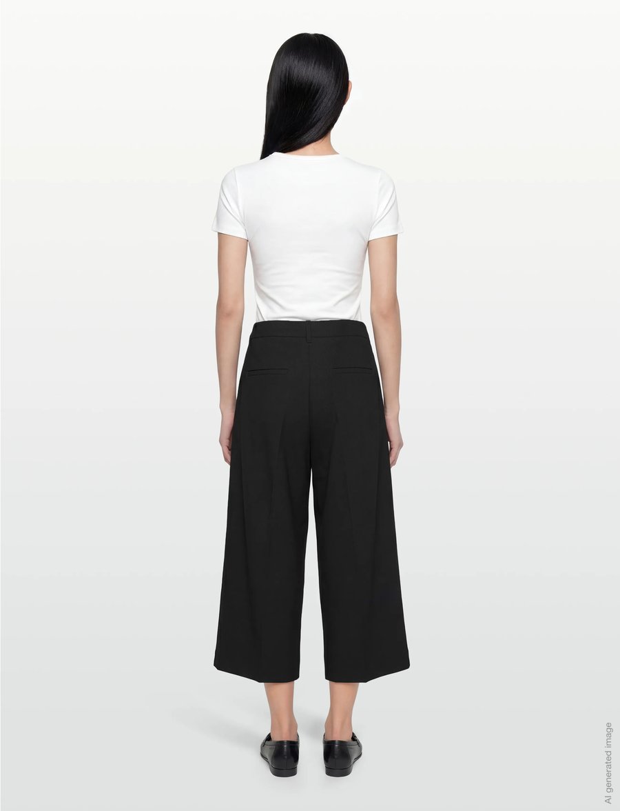 Copenhagen Muse - CMTAILOR-PANTS - culottes - black - 4