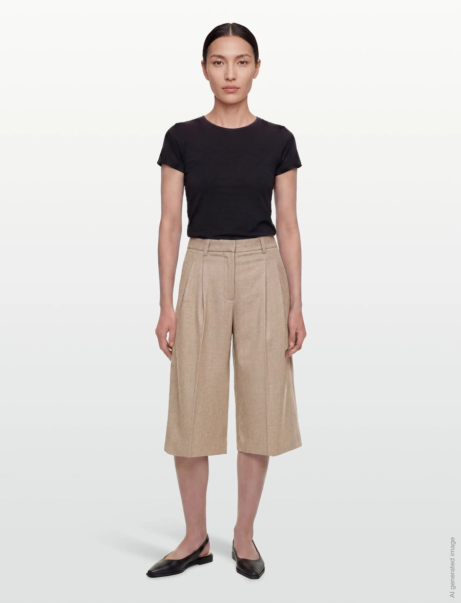 Copenhagen Muse - CMTAILOR-PANTS - culottes - winter twig melange - 0