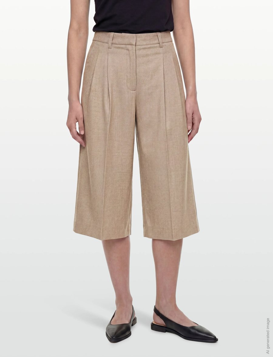 Copenhagen Muse - CMTAILOR-PANTS - culottes - winter twig melange - 3