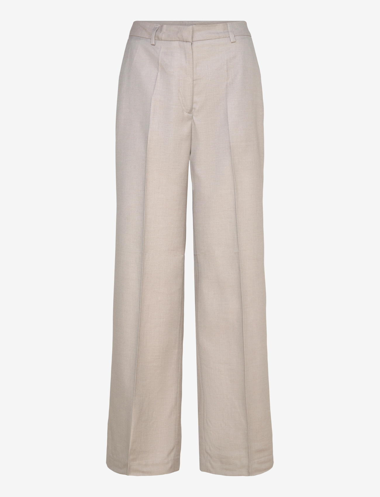 Copenhagen Muse - CMTENNA-PANTS - straight leg trousers - light grey melange - 0
