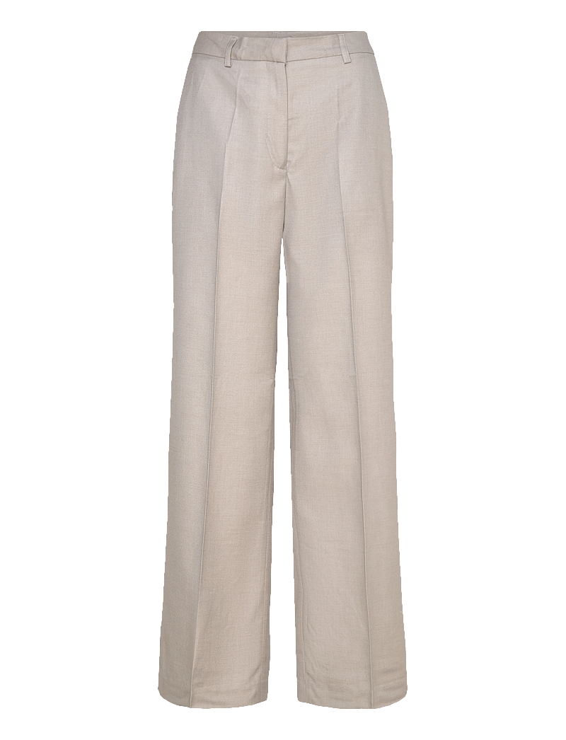 Copenhagen Muse - CMTENNA-PANTS - straight leg trousers - light grey melange - 0