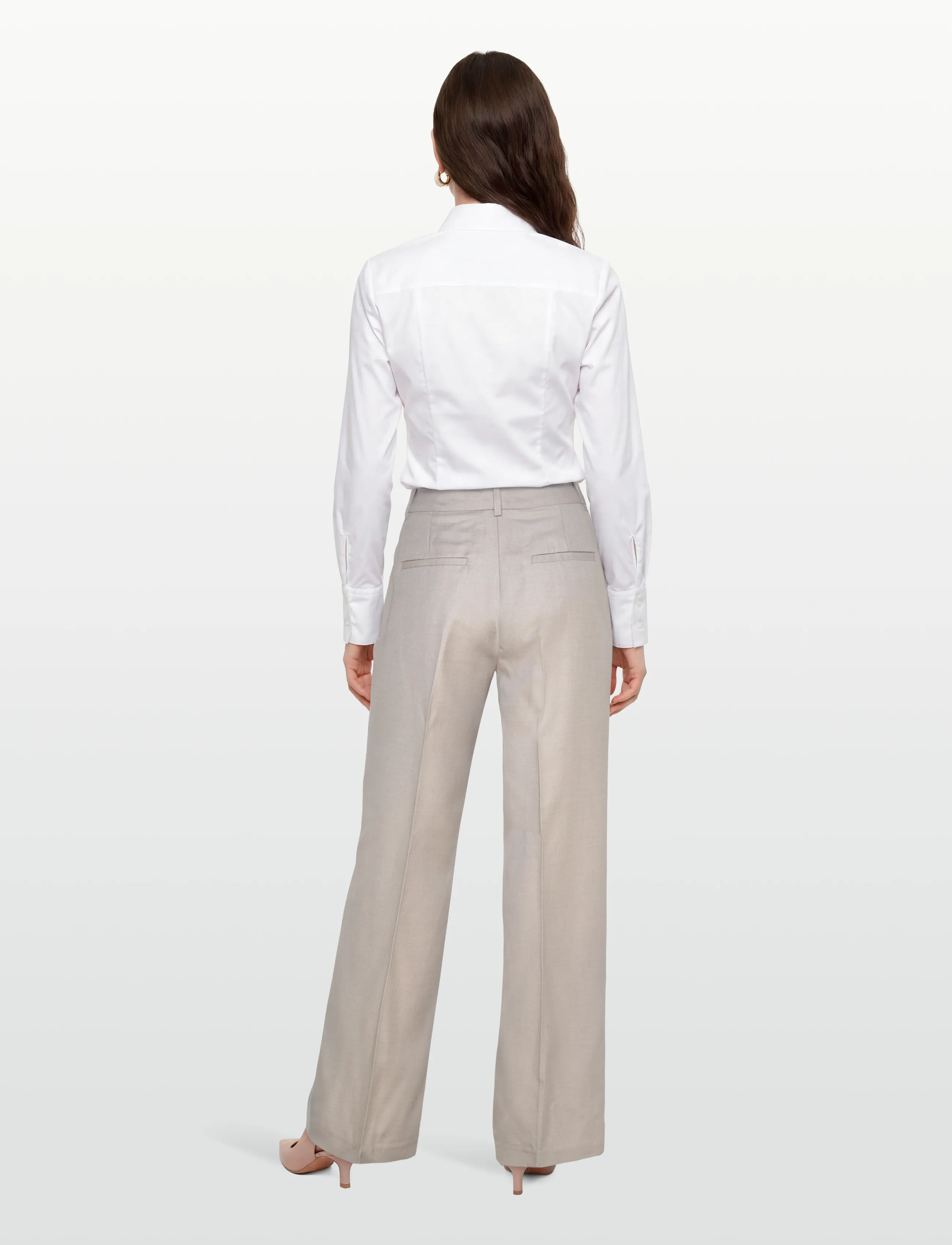 Copenhagen Muse - CMTENNA-PANTS - spodnie proste - light grey melange - 4